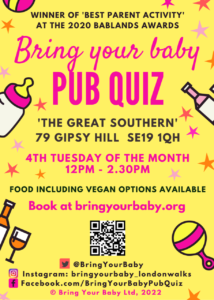 What's On In April - Baby Pub Quiz